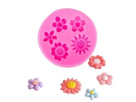 Molde silicona 5 mini florcitas 